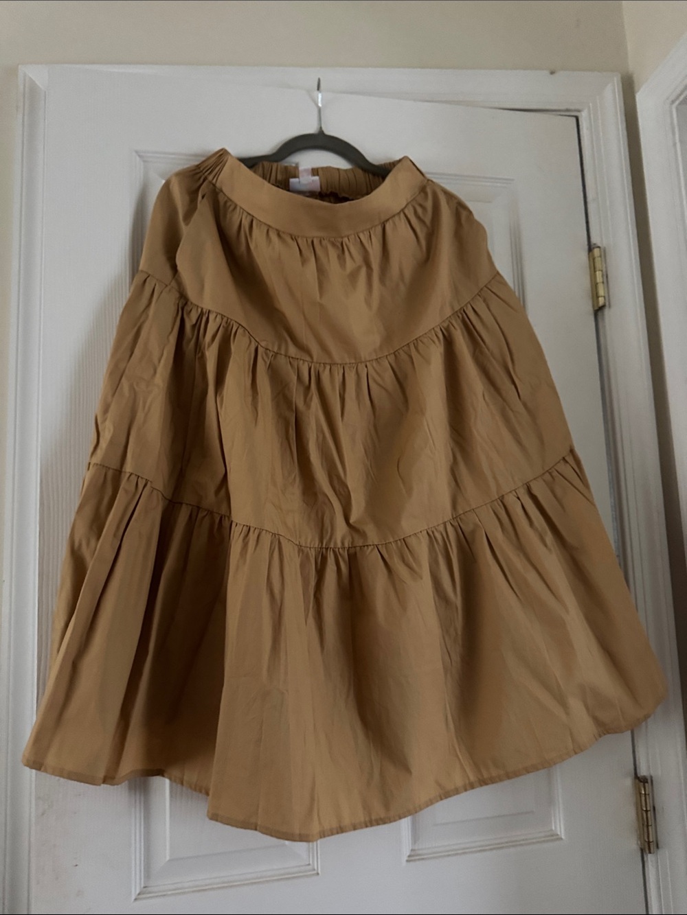 LuLaRoe Tiered A-Line Skirt in Tan